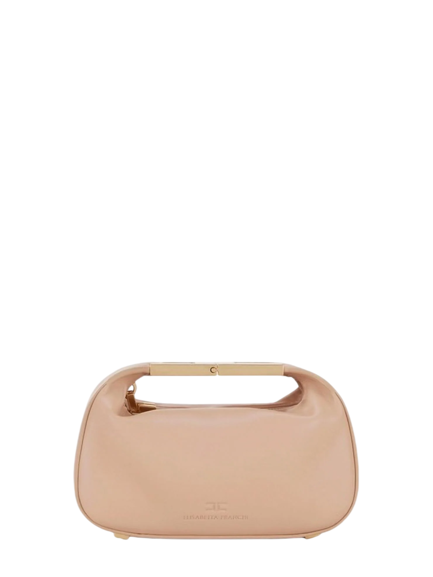 Elisabetta Franchi borsa a mano in ecopelle con placca logo nude BS07A62 EA1 ELISABETTA FRANCHI