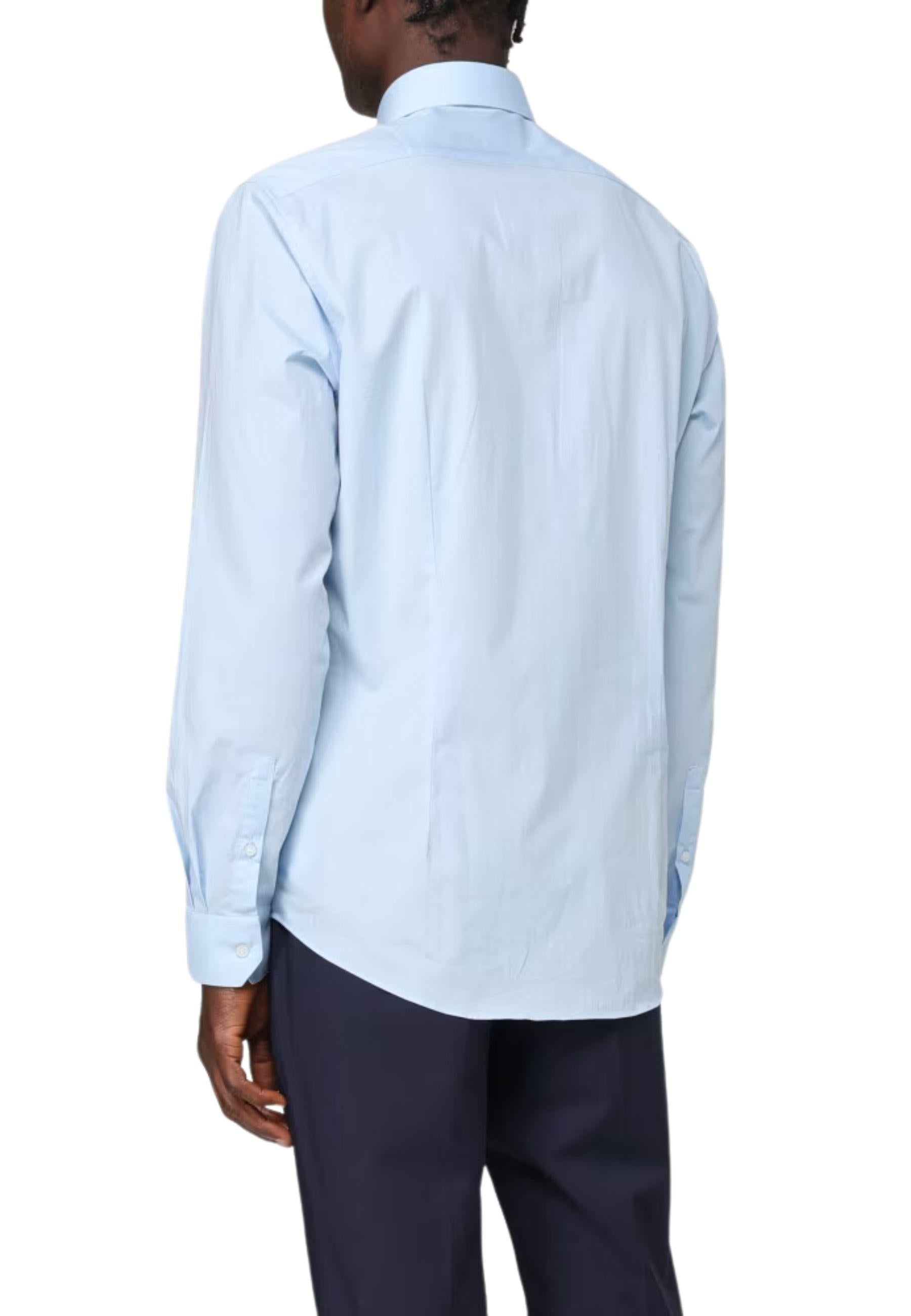Calvin Klein camicia manica lunga in cotone celeste K10K109509 C1S Calvin Klein