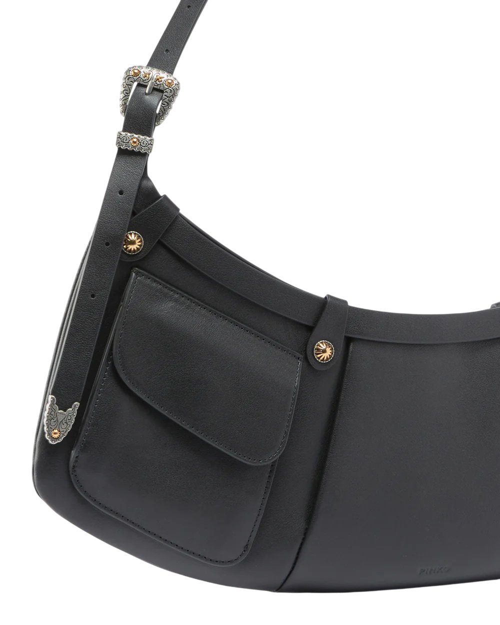 Pinko borsa a spalla Pocket body con tasche nero 106865-A270 Z99O PINKO