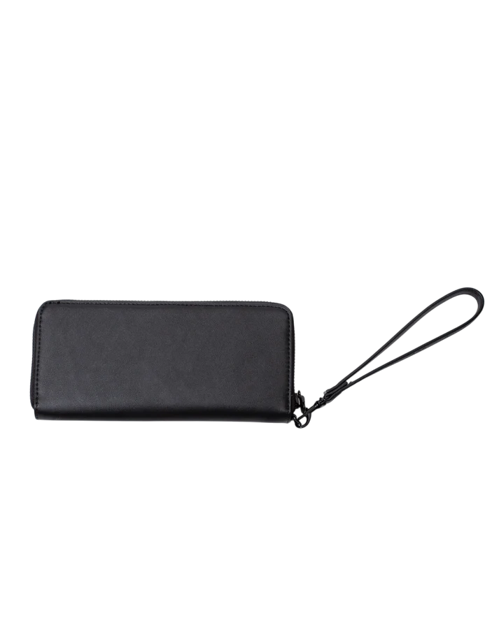 County of Milan portafogli in ecopelle con stampa iconica nero COMAF250172 NERO-WHITE WINGS COUNTY OF MILAN