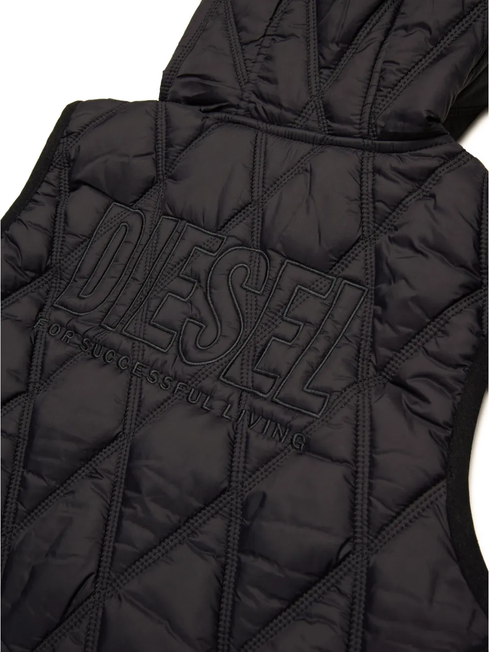 Diesel gilet imbottito con cappuccio Jfossir nero J02211-KXBM0 K900 DIESEL