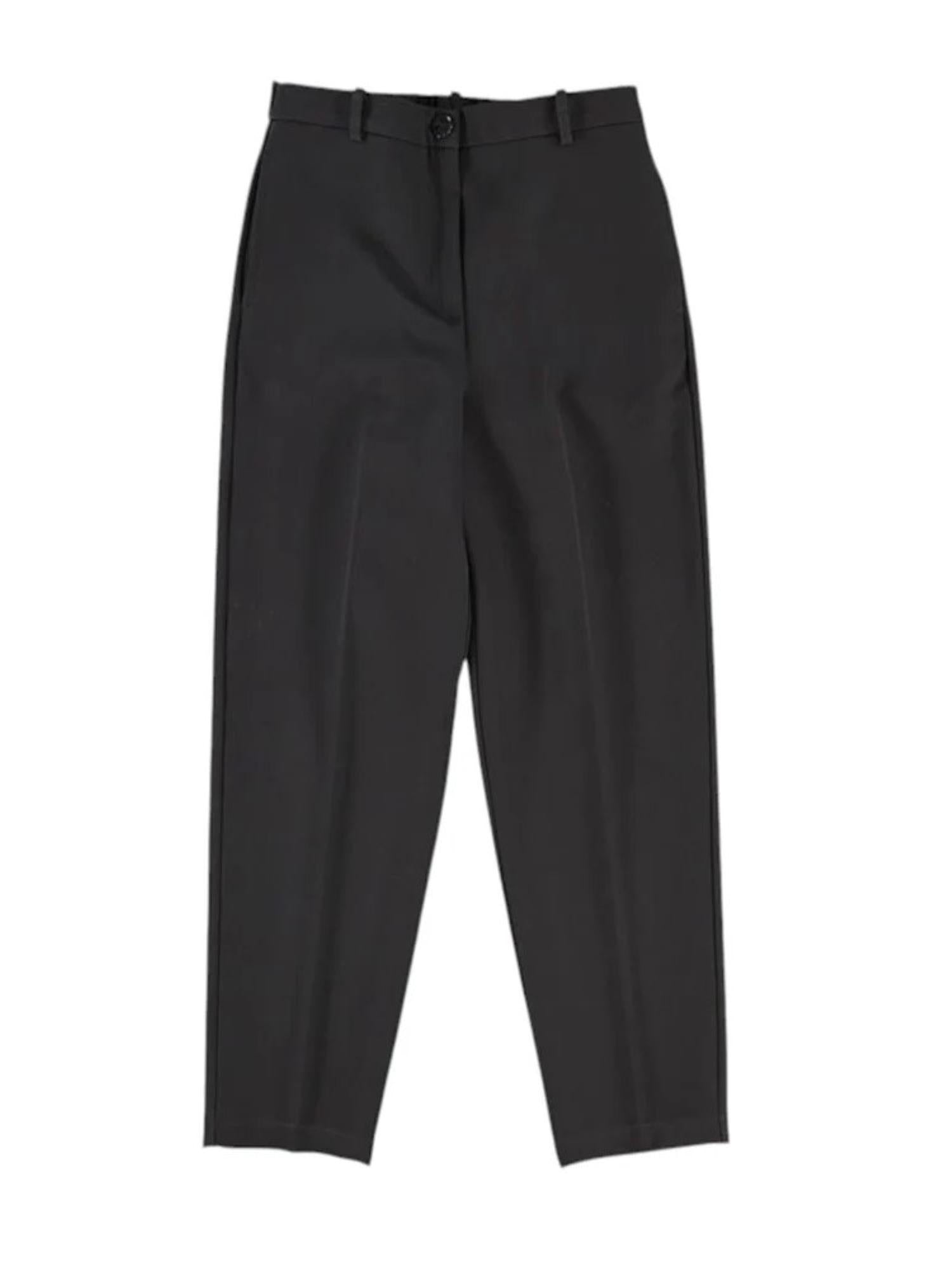 Patrizia Pepe pantaloni bambina vita alta slim nero 7P0295-A555 K103 PATRIZIA PEPE