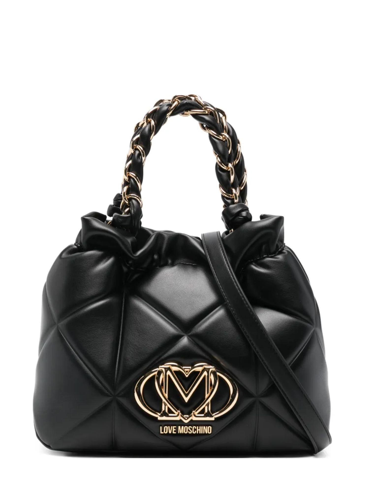 Love Moschino borsa a secchiello in ecopelle trapuntata nero JC4115PP1O-LC0 000 MOSCHINO LOVE