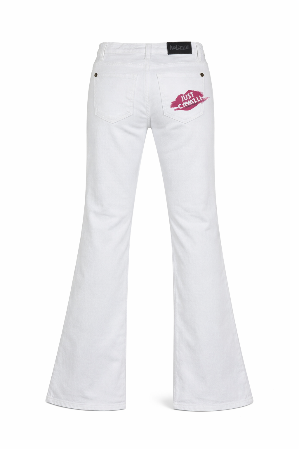 Just Cavalli jeans a zampa bambina lavaggio bianco JGP26047PA WHITE JUST CAVALLI