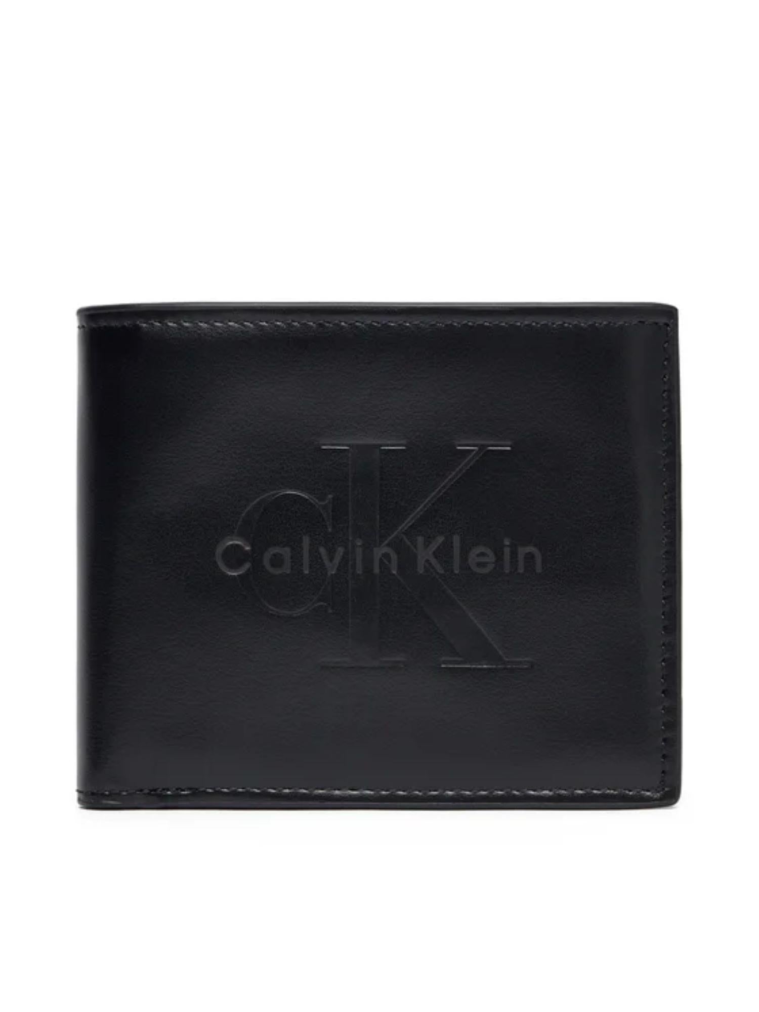 Calvin Klein portafogli uomo in ecopelle con logo nero LV04D1156G UB1 Calvin Klein Accessori