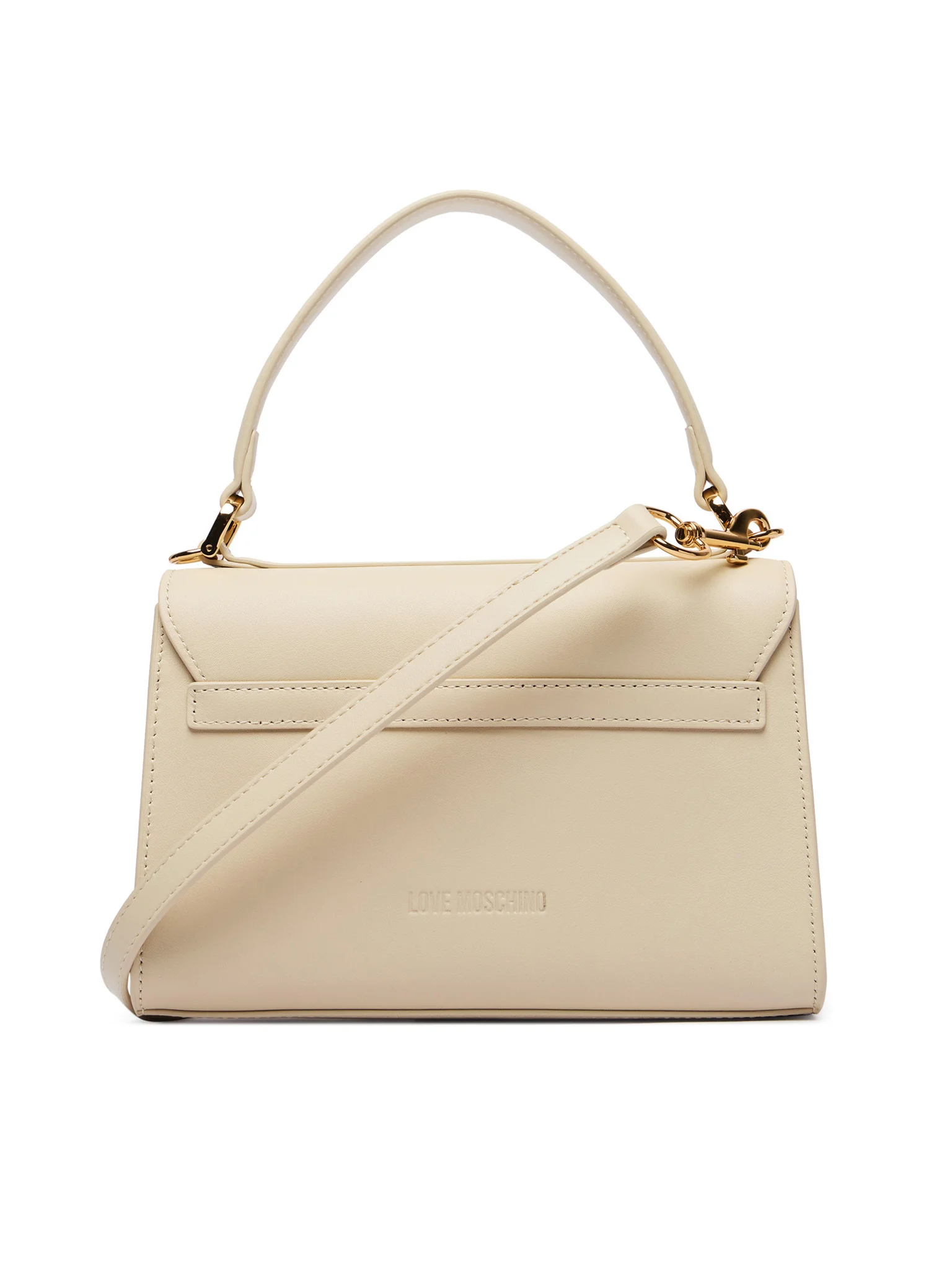 Love Moschino borsa a mano con placca logo Heart ecrù JC4146PP1O-L16 11A MOSCHINO LOVE