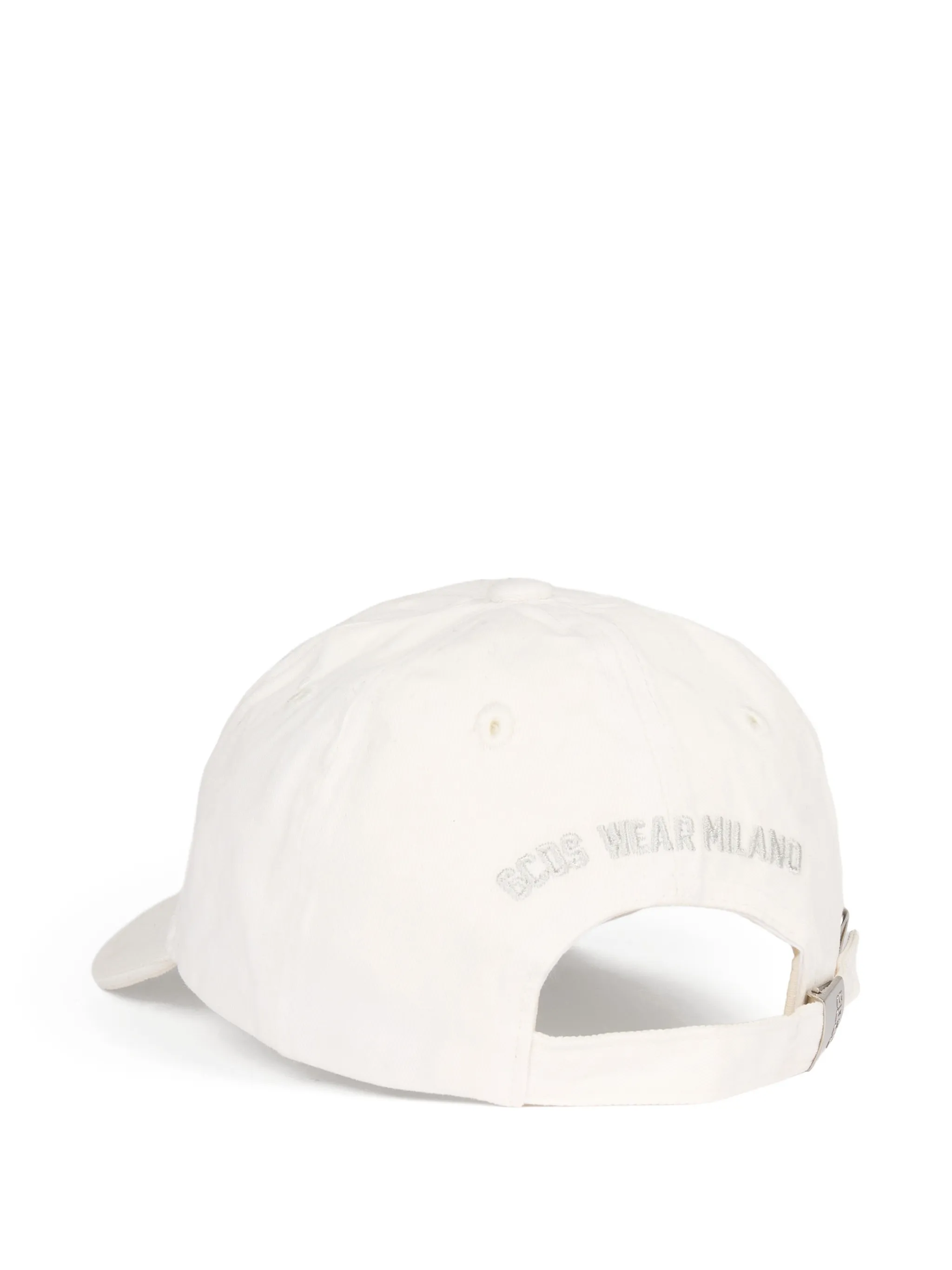 GCDS cappello con visiera unisex bambino con logo bianco Z0UJQN609T800 OPTIC WHITE-BLACK GCDS