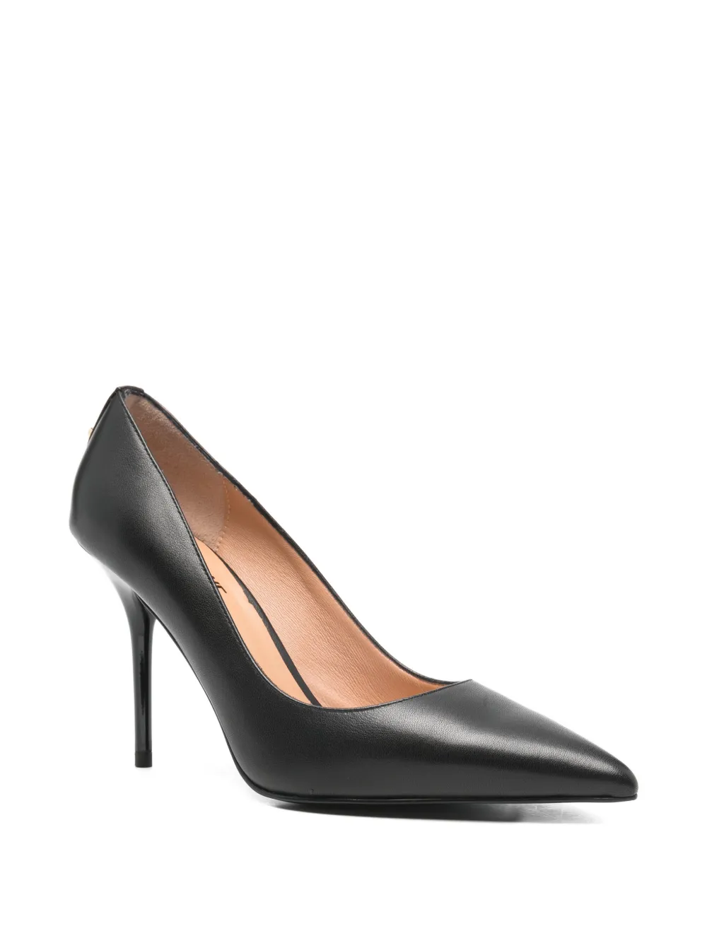 Love Moschino decollete a punta in pelle nero JA10239G1O-IE0 000 MOSCHINO LOVE