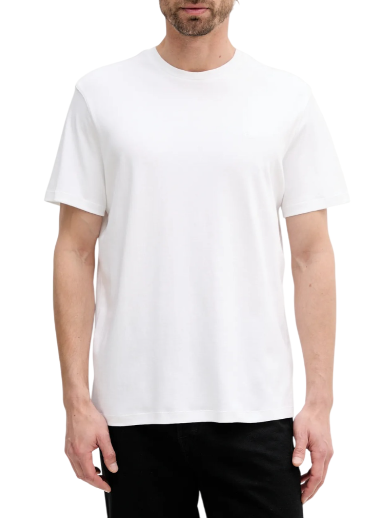 Calvin Klein T-shirt manica corta in cotone Pima bianco LV04LB275G YAF Calvin Klein