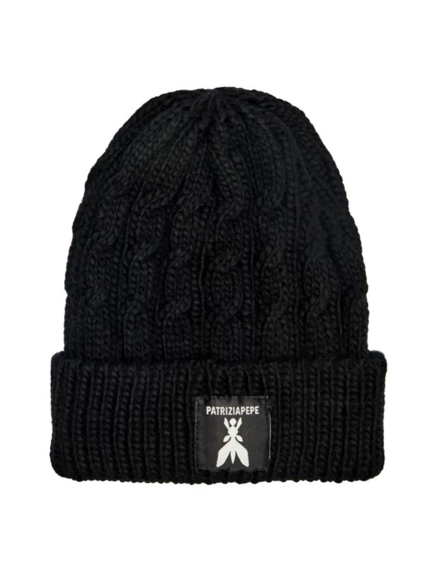 Patrizia Pepe cappello in maglia bambina nero 7F0018-K217 K103 PATRIZIA PEPE