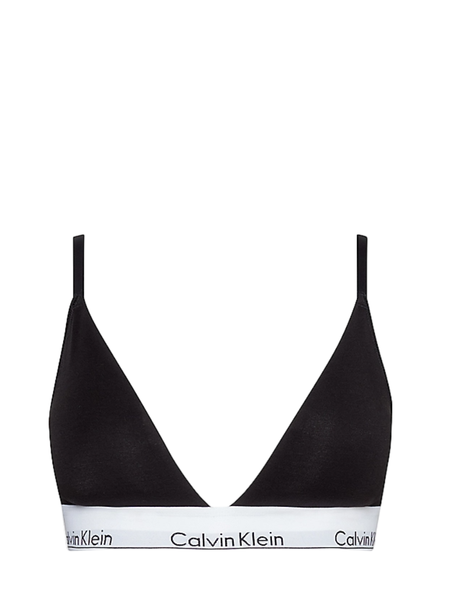 Calvin Klein reggiseno a triangolo con fascia logata nero 000QF5650E UB1 Calvin Klein Underwear