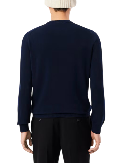 Lacoste maglia girocollo uomo blu AH1985 166 LACOSTE