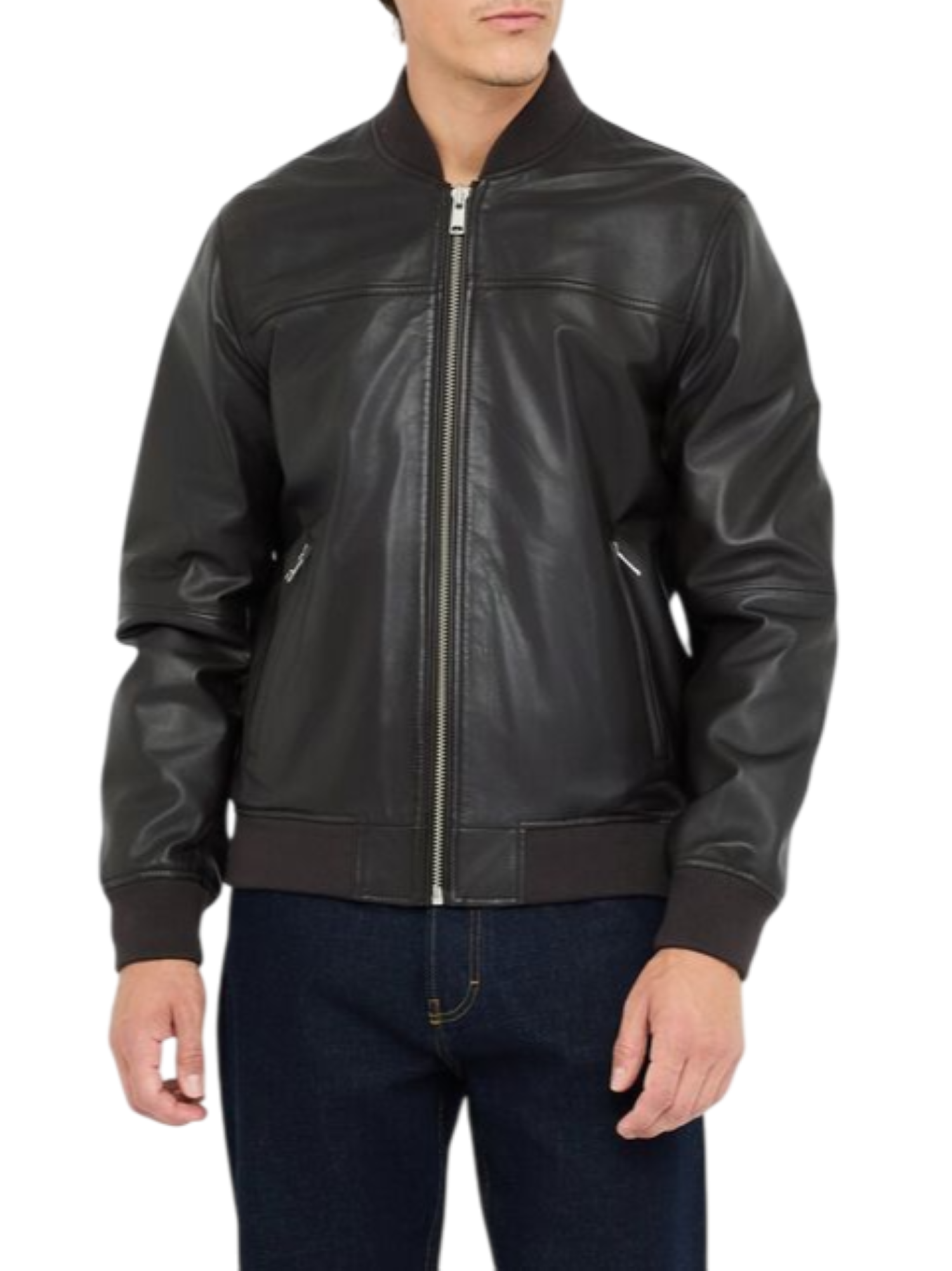 Liu Jo giubbino bomber uomo in pelle marrone QXX058P0407 90915 LIU JO
