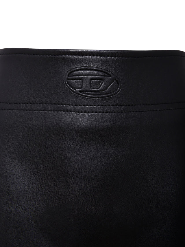 Diesel gonna corta in ecopelle Gleppy nero J02367-KXB9D K900 DIESEL