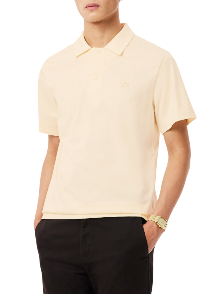 Lacoste polo uomo manica corta Paris beige chiaro DH5928 056 LACOSTE
