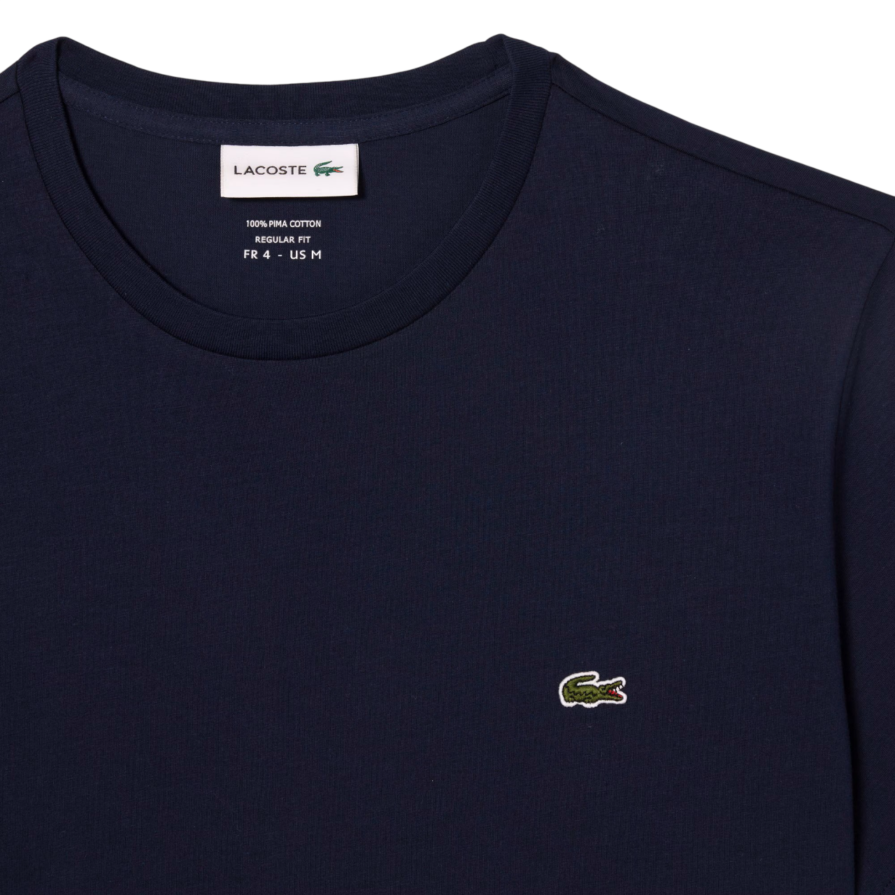 Lacoste T-shirt manica corta in cotone Pima blu TH6709 166 LACOSTE