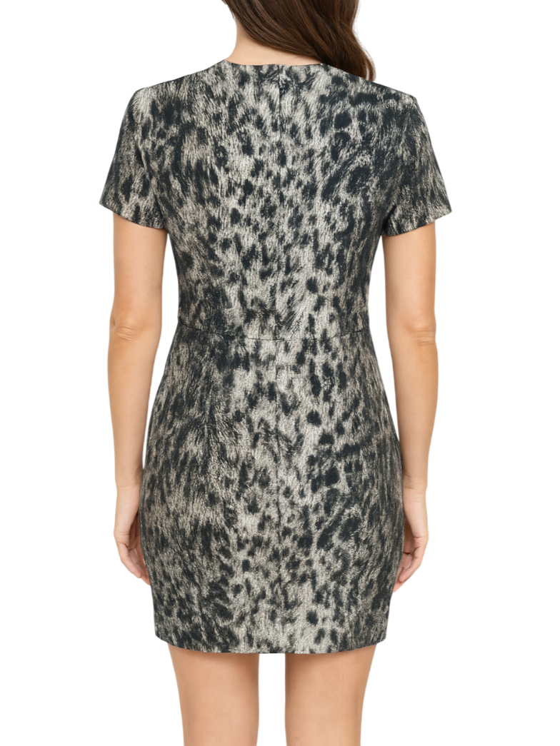 Aniye By abito corto Jodie in fantasia animalier nero ecrù 181480 02448 ANIYE BY