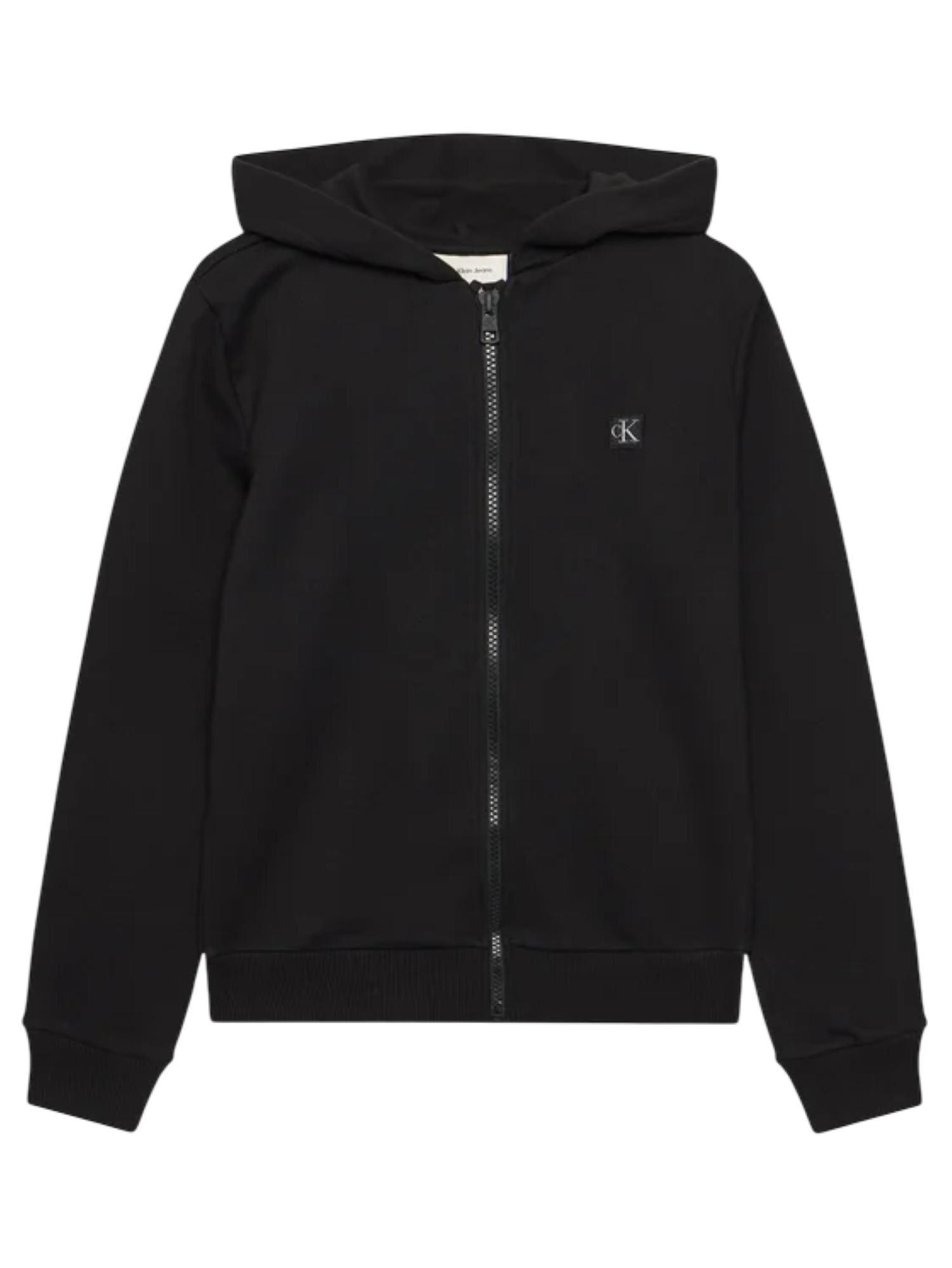 Calvin Klein Jeans felpa con cappuccio e zip unisex nero IU0IU00707 BEH Calvin Klein Jeans