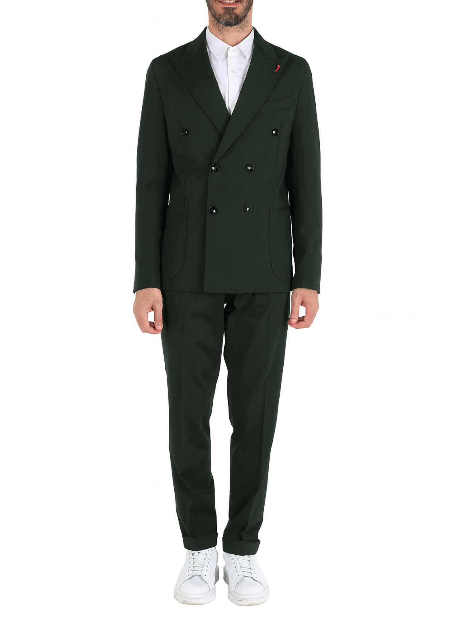 Mulish abito uomo doppiopetto New York verde NEWYORK-ABS117 MILITARE MULISH