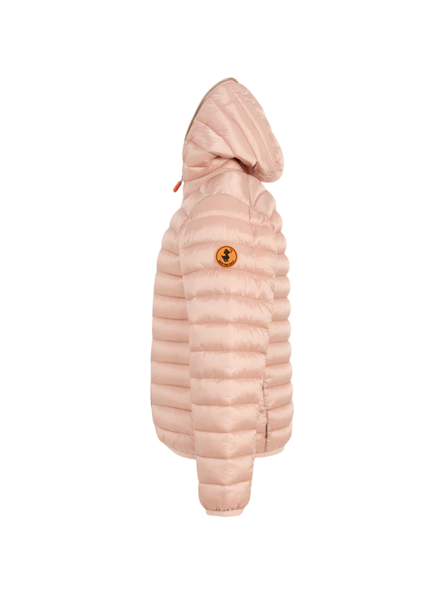 Save the Duck piumino bambina Iris con cappuccio rosa J32310G-IRIS21 80043 SAVE THE DUCK