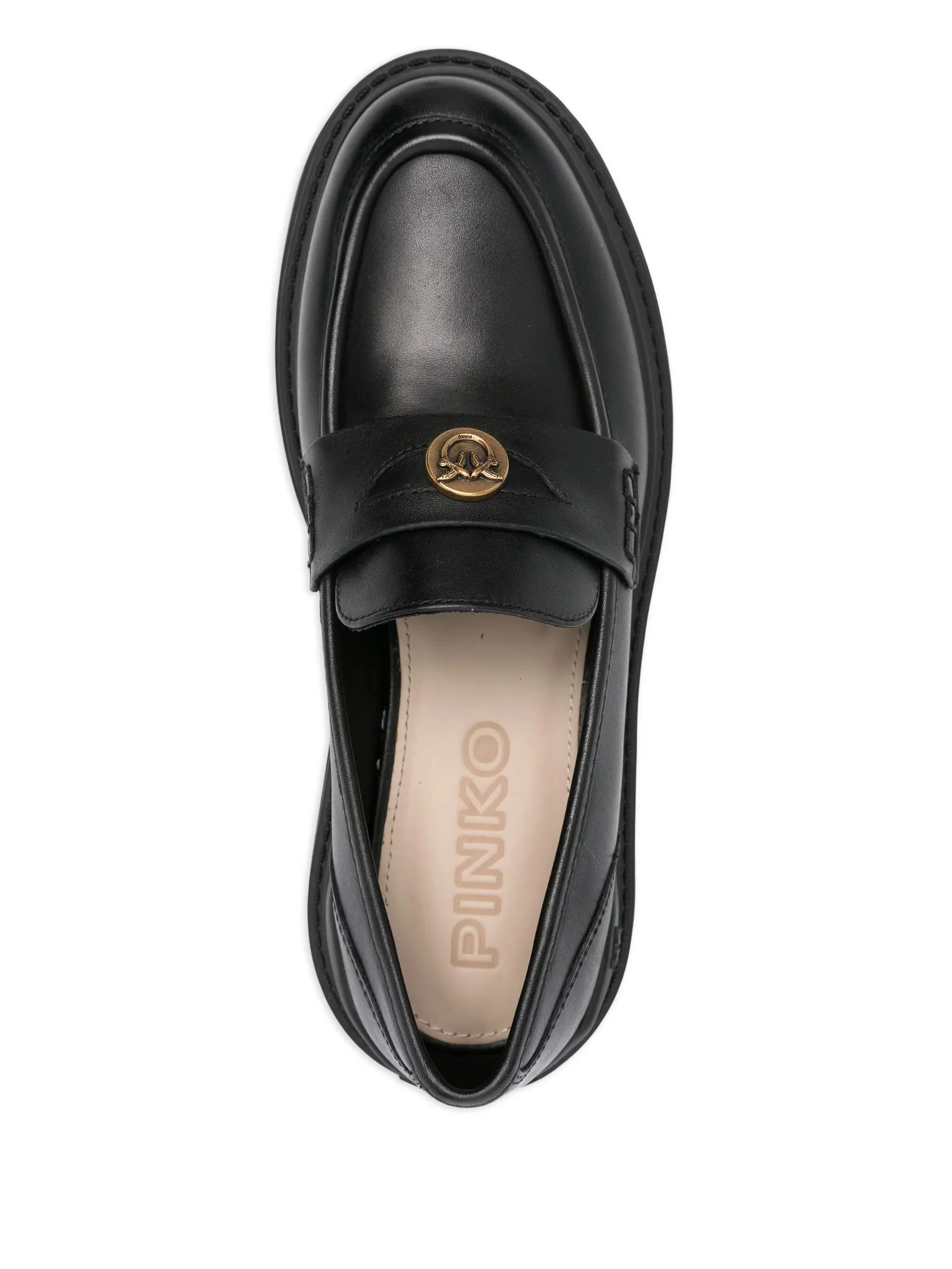 Pinko mocassini Mia in pelle nero SD0403P001 Z99 PINKO