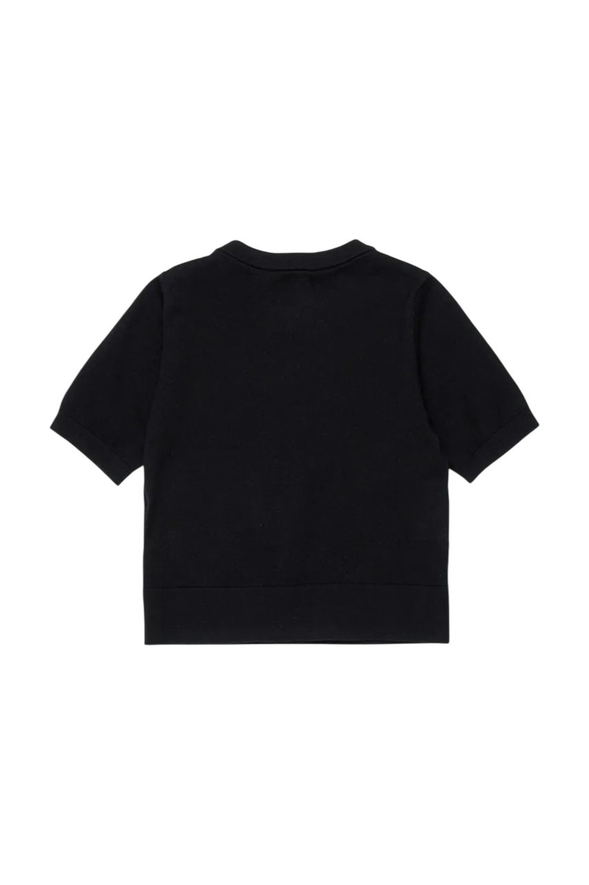 Diesel maglia bambina manica corta con logo nero J02654-RLAXU K900 DIESEL