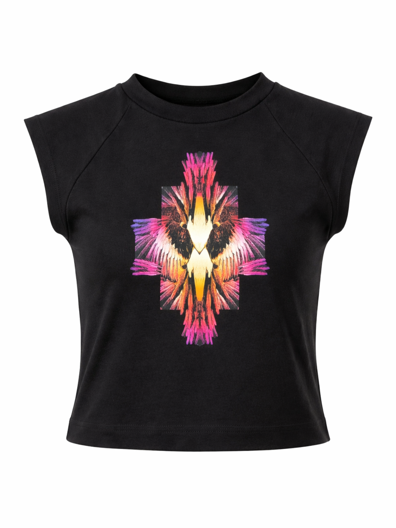 County of Milan T-shirt bambina con stampa iconica nero S6CMJGTH086 110 COUNTY OF MILAN KIDS