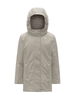 K-Way piumino lungo con cappuccio Denise beige