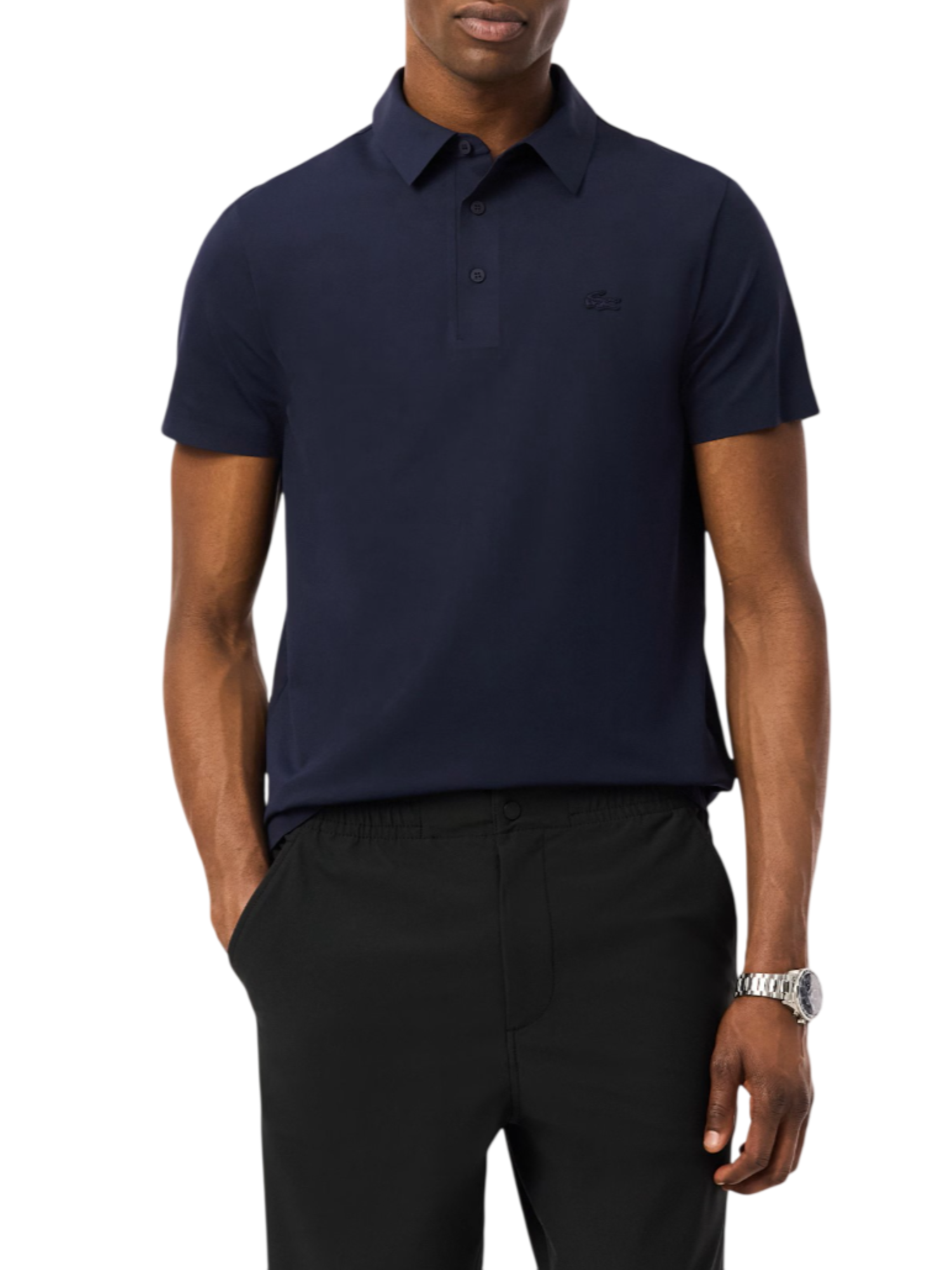 Lacoste polo uomo Commuter manica corta blu DH1604 HDE LACOSTE