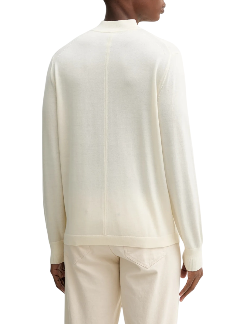 Calvin Klein maglia uomo in lana Merinos panna LV04LE309G YAC Calvin Klein