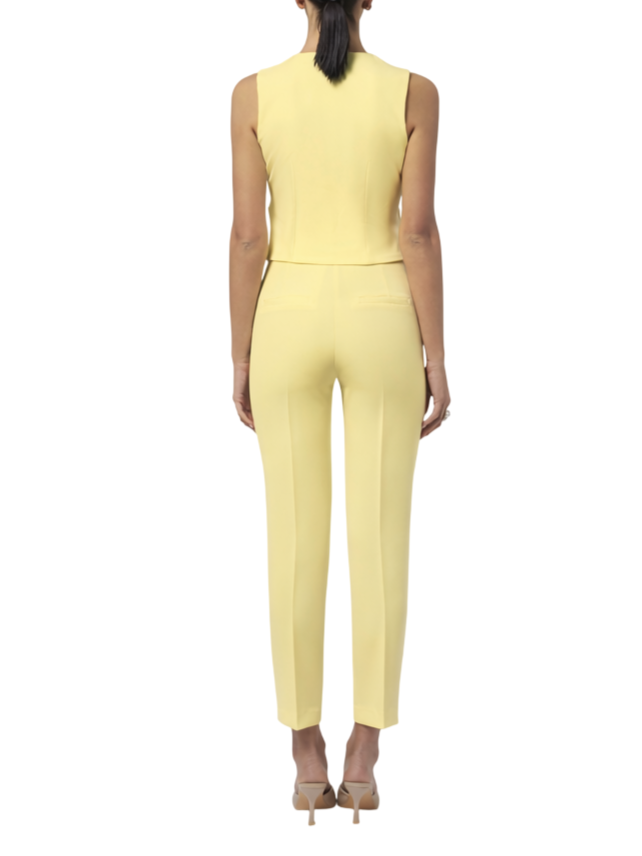 Silence pantaloni gamba slim donna giallo NP2002KEY LEMON SILENCE
