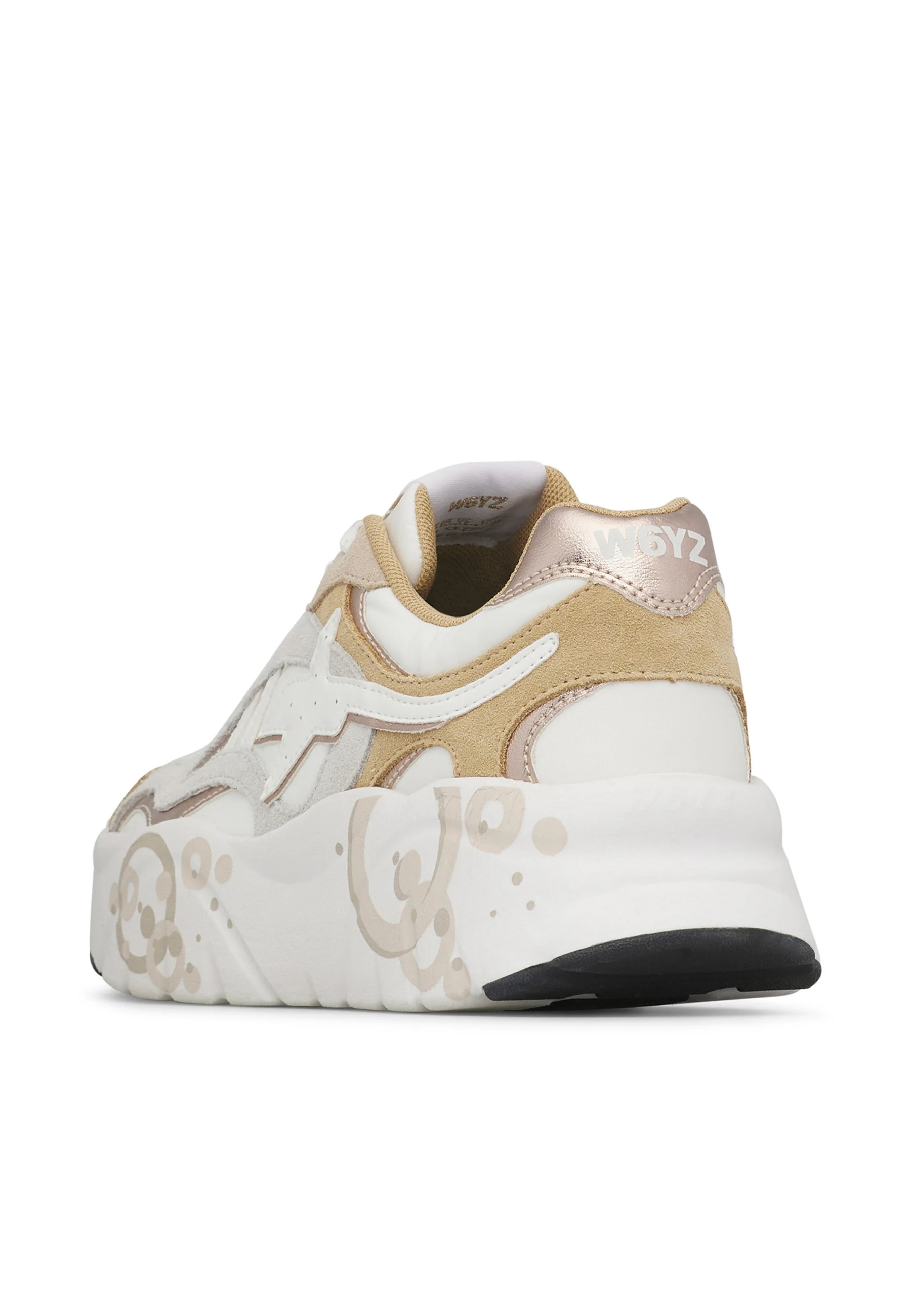 W6yz sneakers donna Ida in suede e tessuto tecnico panna beige 201983101 2D54 W6YZ