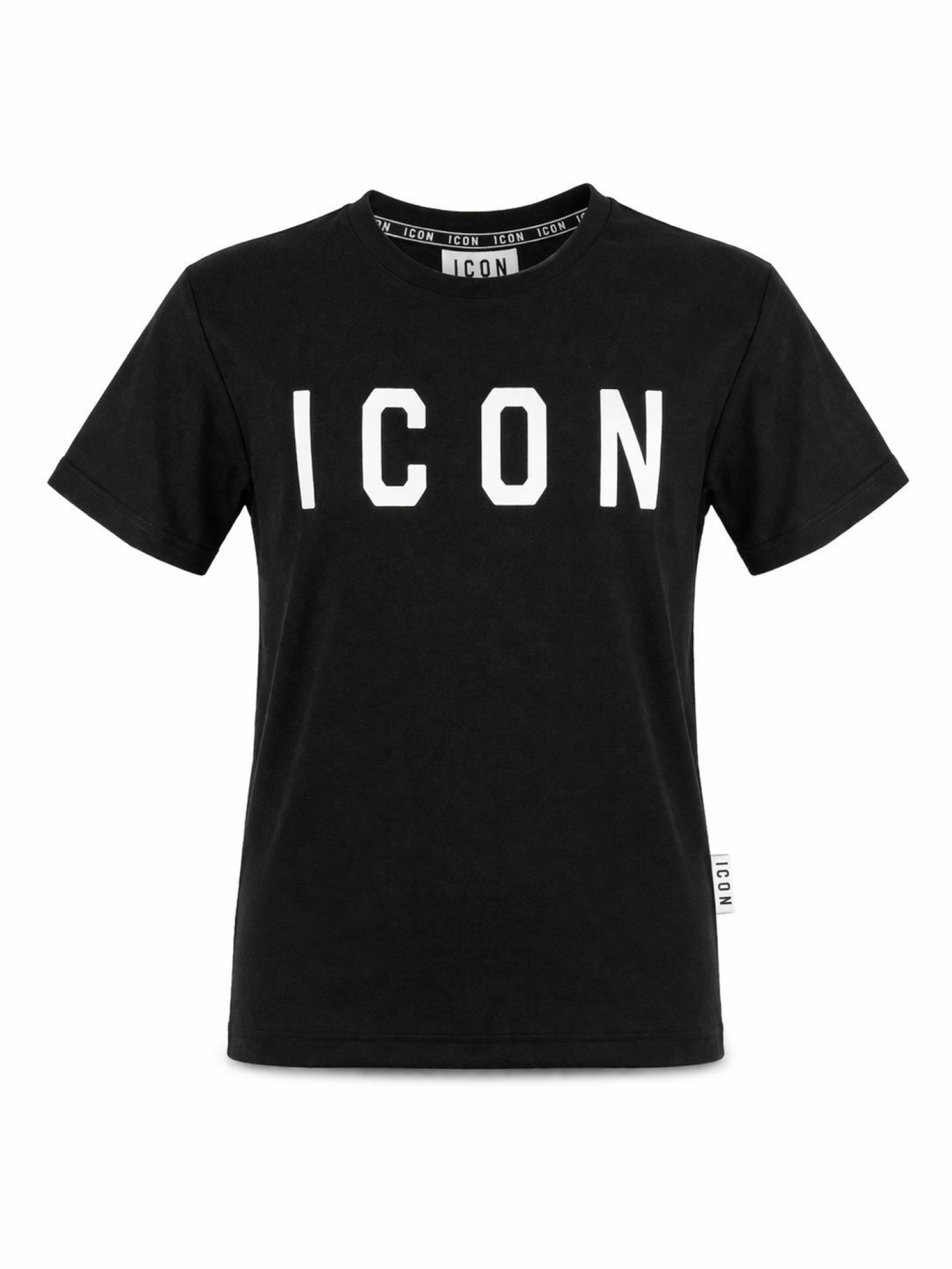 Icon T-shirt manica corta bambino con logo nero IBKS001084 9000 ICON