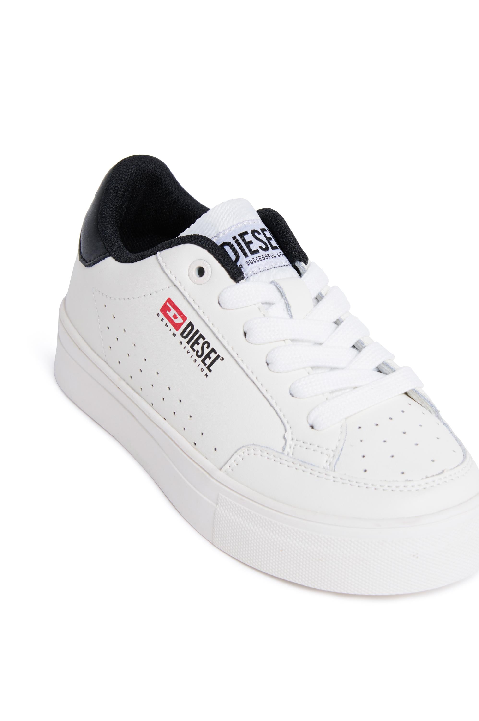Diesel sneakers in pelle con logo iconico bianco BC0562-P6325 H1527 DIESEL