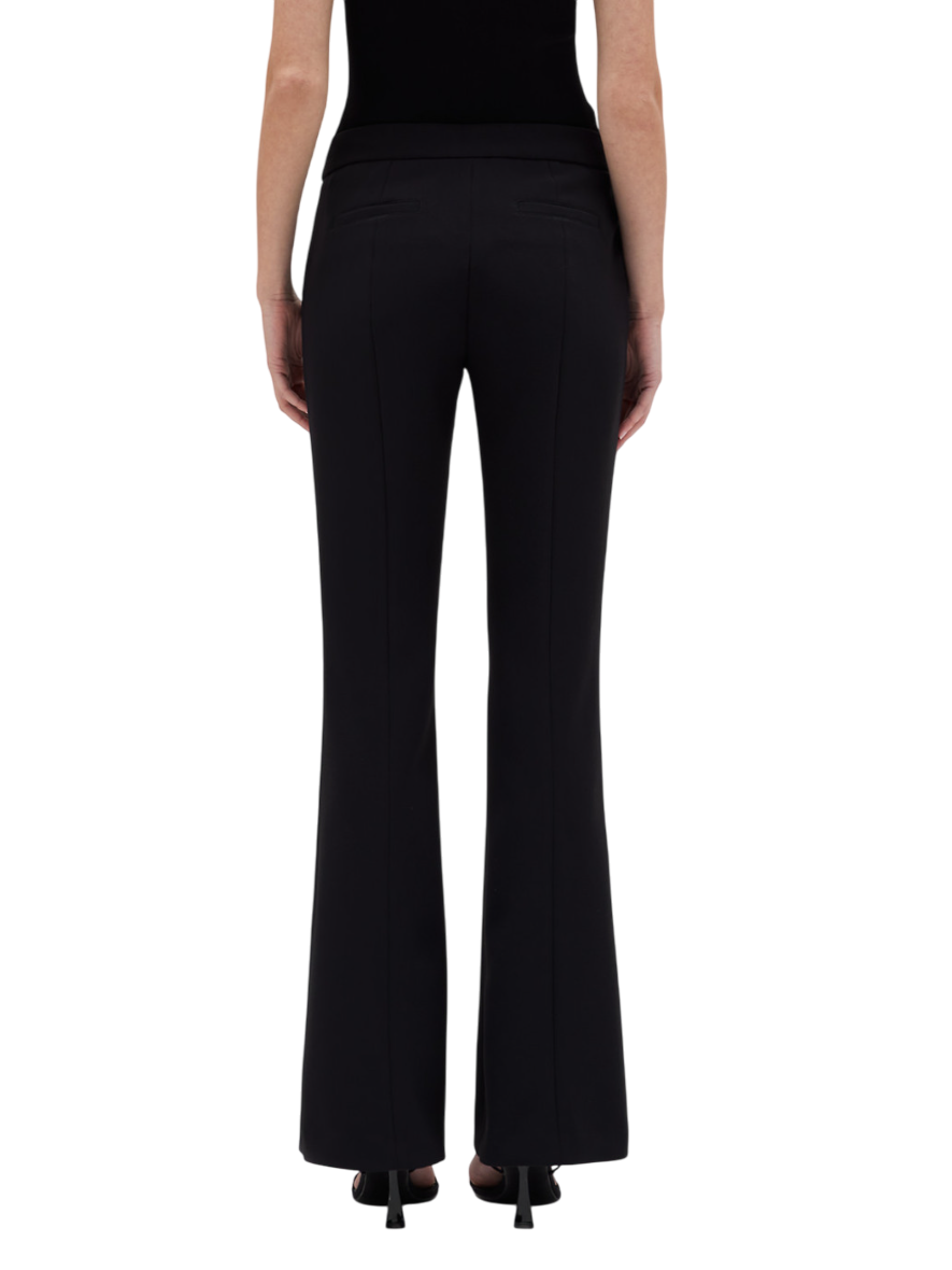 Blugirl pantaloni a zampa in tessuto crepe nero RA5154T2968 22222 BLUGIRL