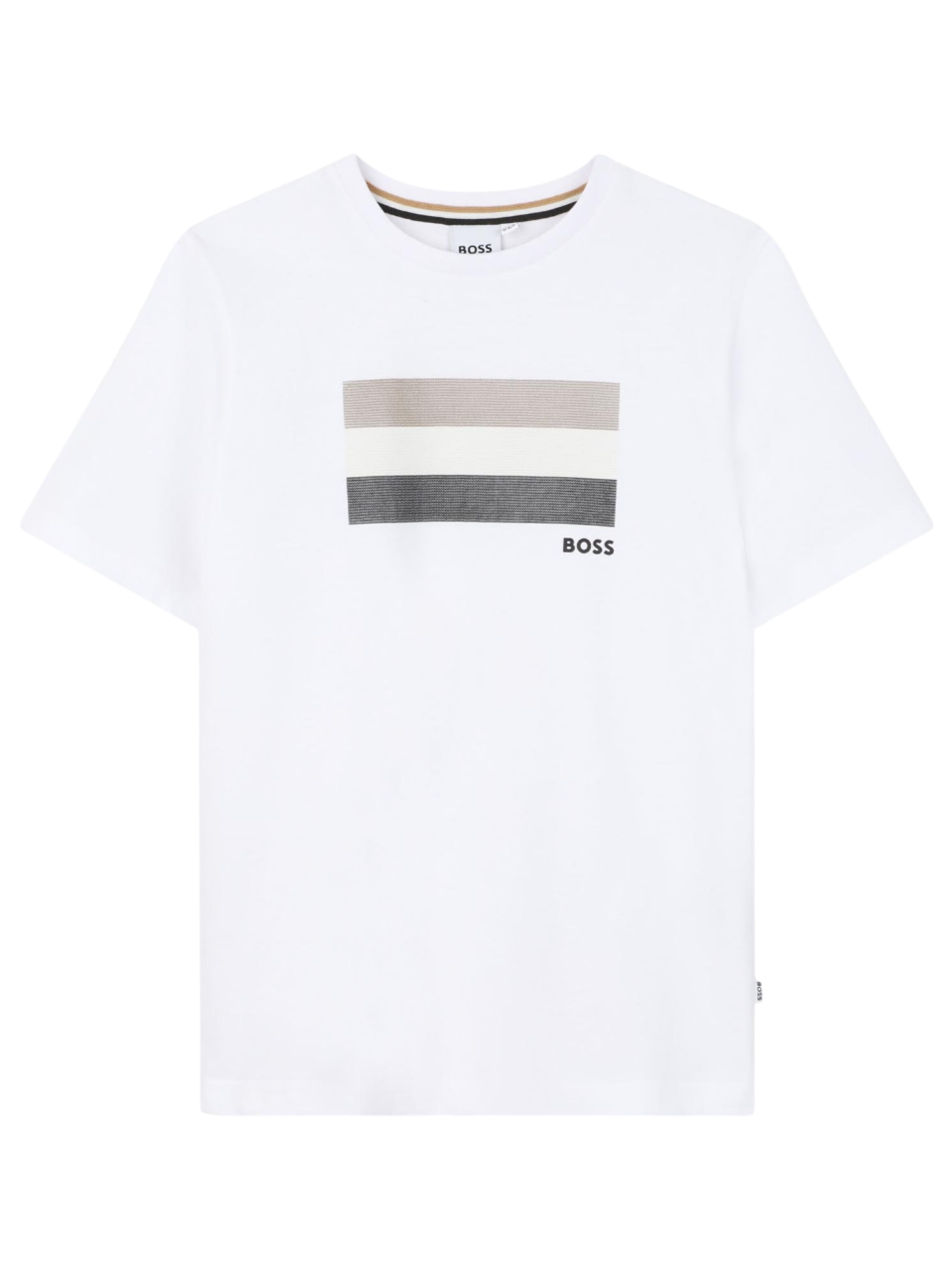 Boss T-shirt bambino manica corta con logo bianco J52979 BIANCO BOSS