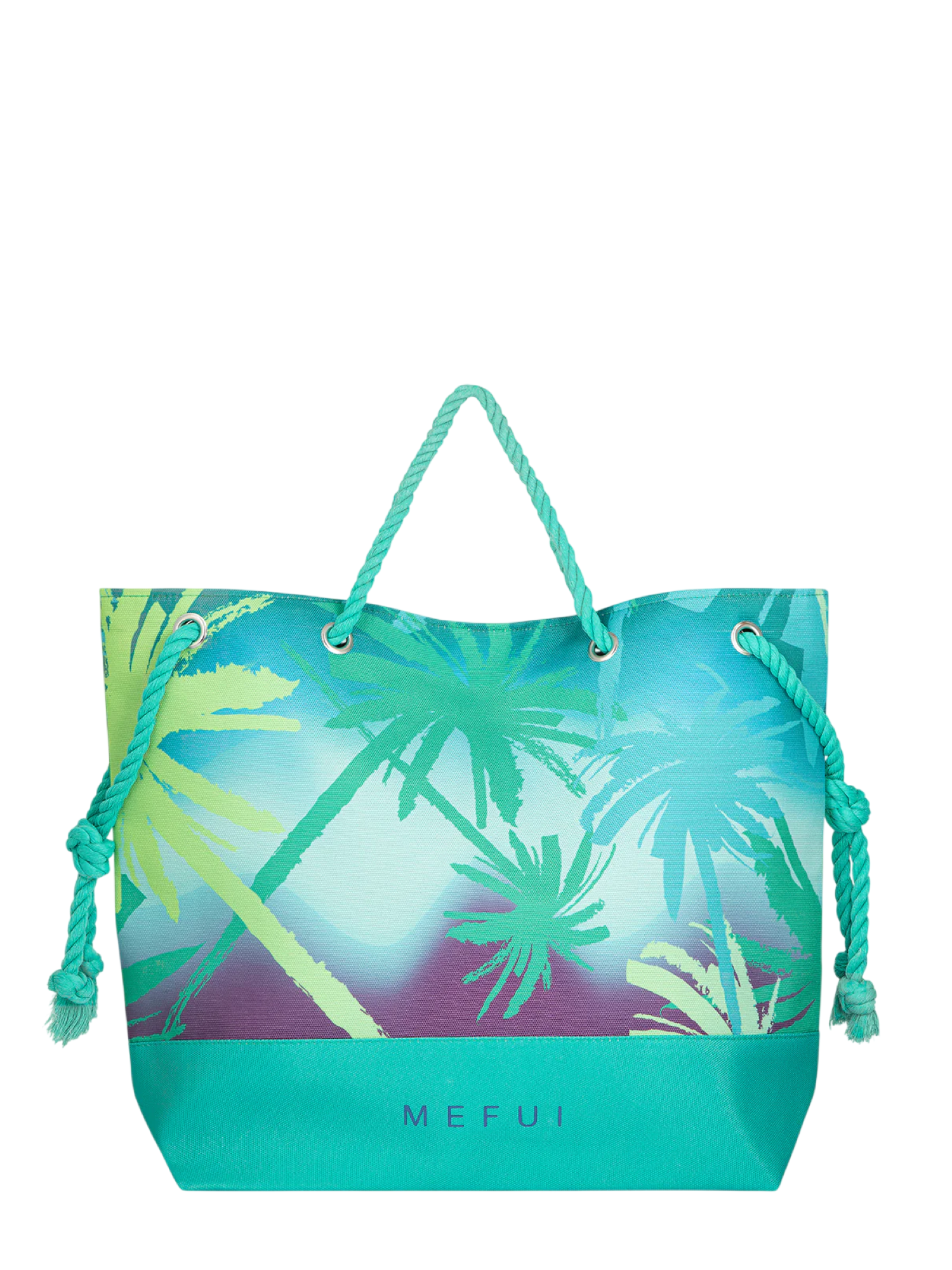 Me Fui borsa mare donna in fantasia tropicale verde MA26-SW0001 X44 ME FUI