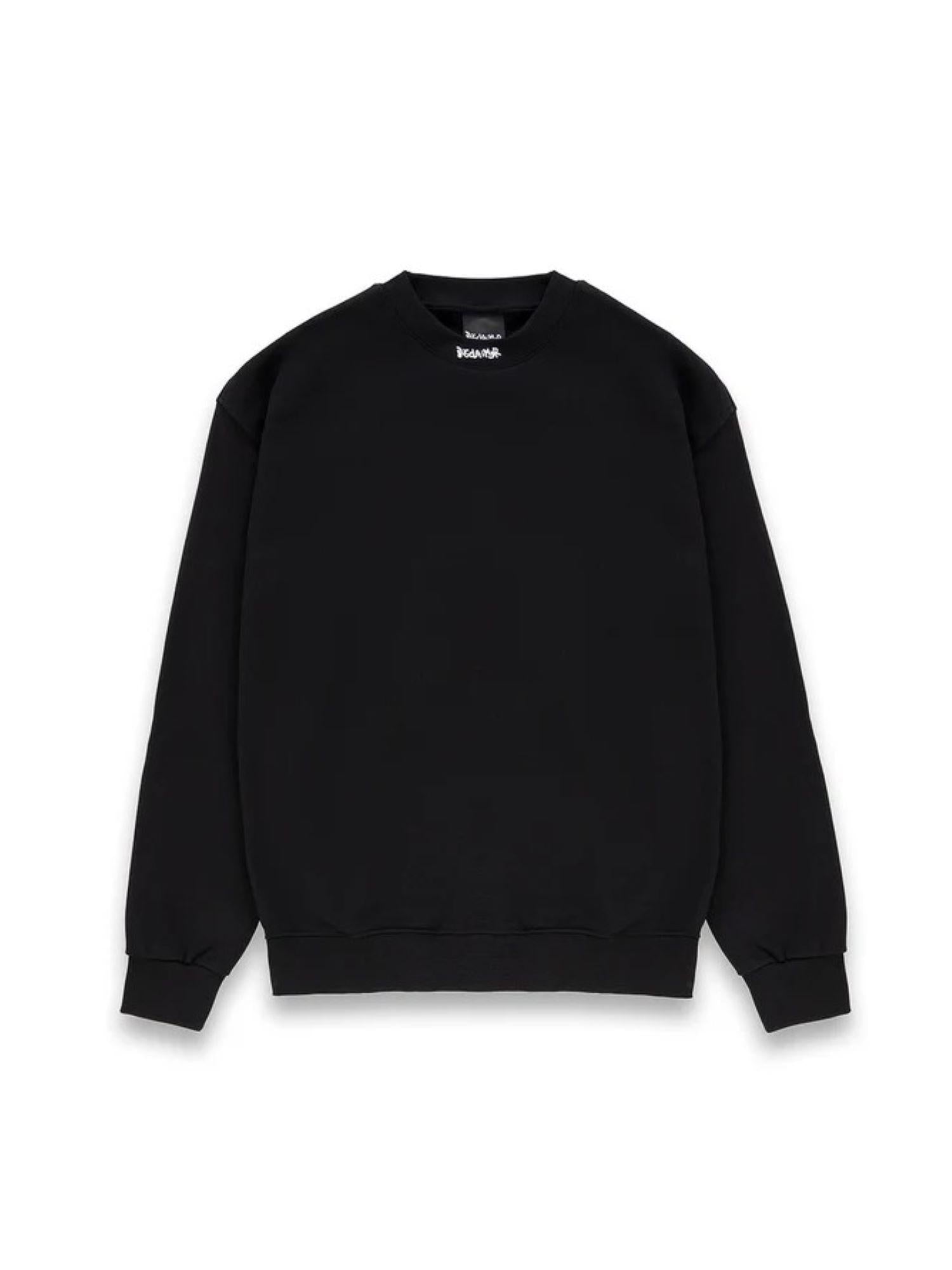 Disclaimer felpa uomo con logo posteriore nero 55449 NERO DISCLAIMER