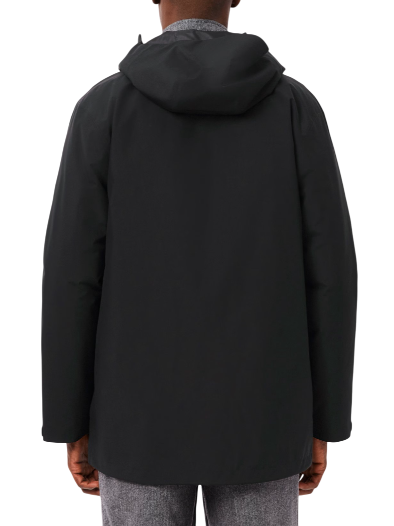 Lacoste giubbino imbottitto uomo con cappuccio nero BH5095 031 LACOSTE