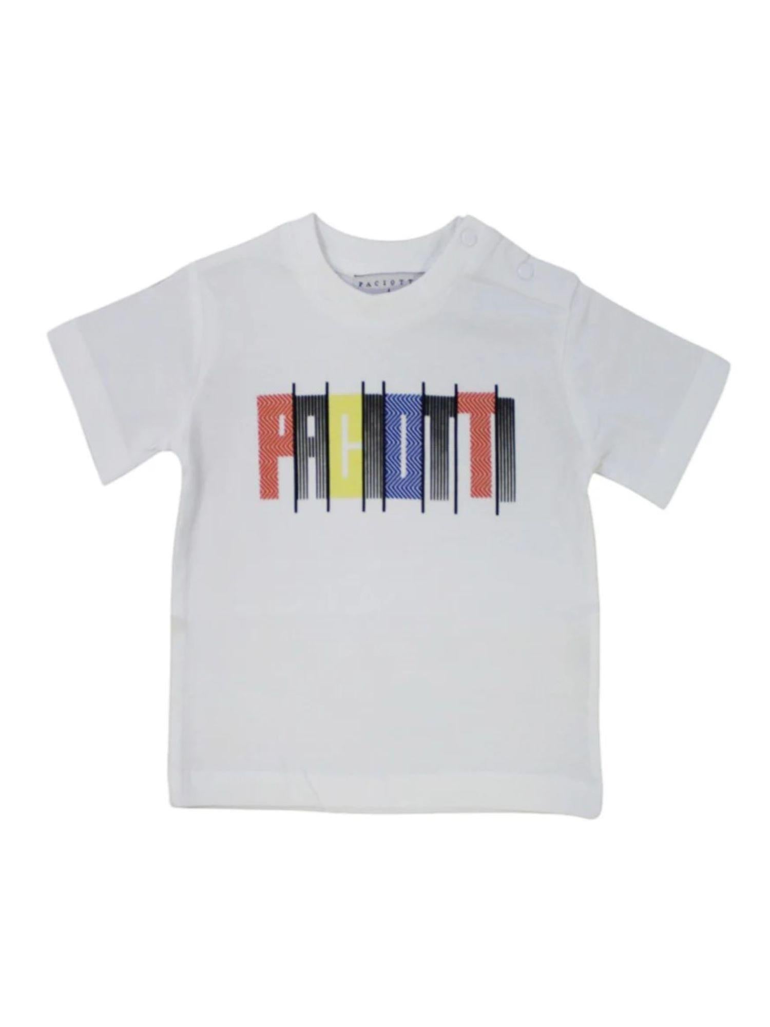 Cesare Paciotti T-shirt manica corta con logo bianco TSP5115B BIANCO Cesare Paciotti