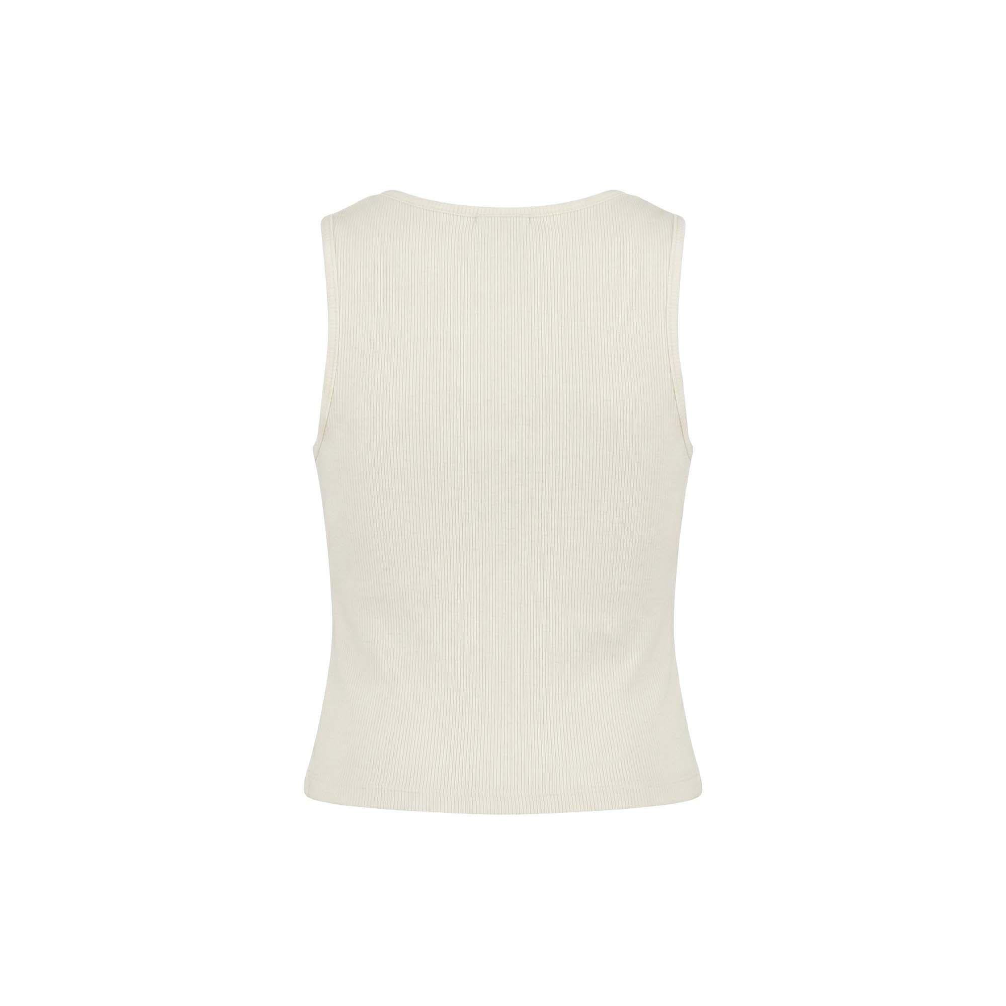 Patrizia Pepe canotta bambina con applicazioni gioiello bianco 7M0906-J270 W146 PATRIZIA PEPE