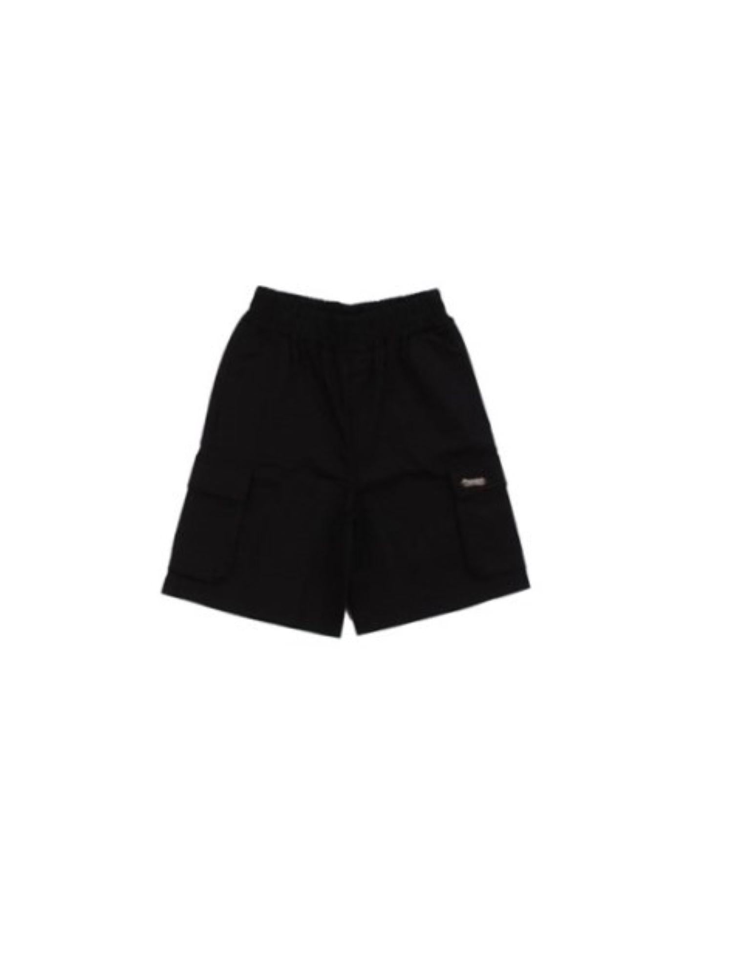Disclaimer bermuda con tasconi in cotone nero 58541 NERO DISCLAIMER