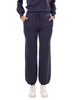 Yez Zee pantaloni in maglia gamba larga blu