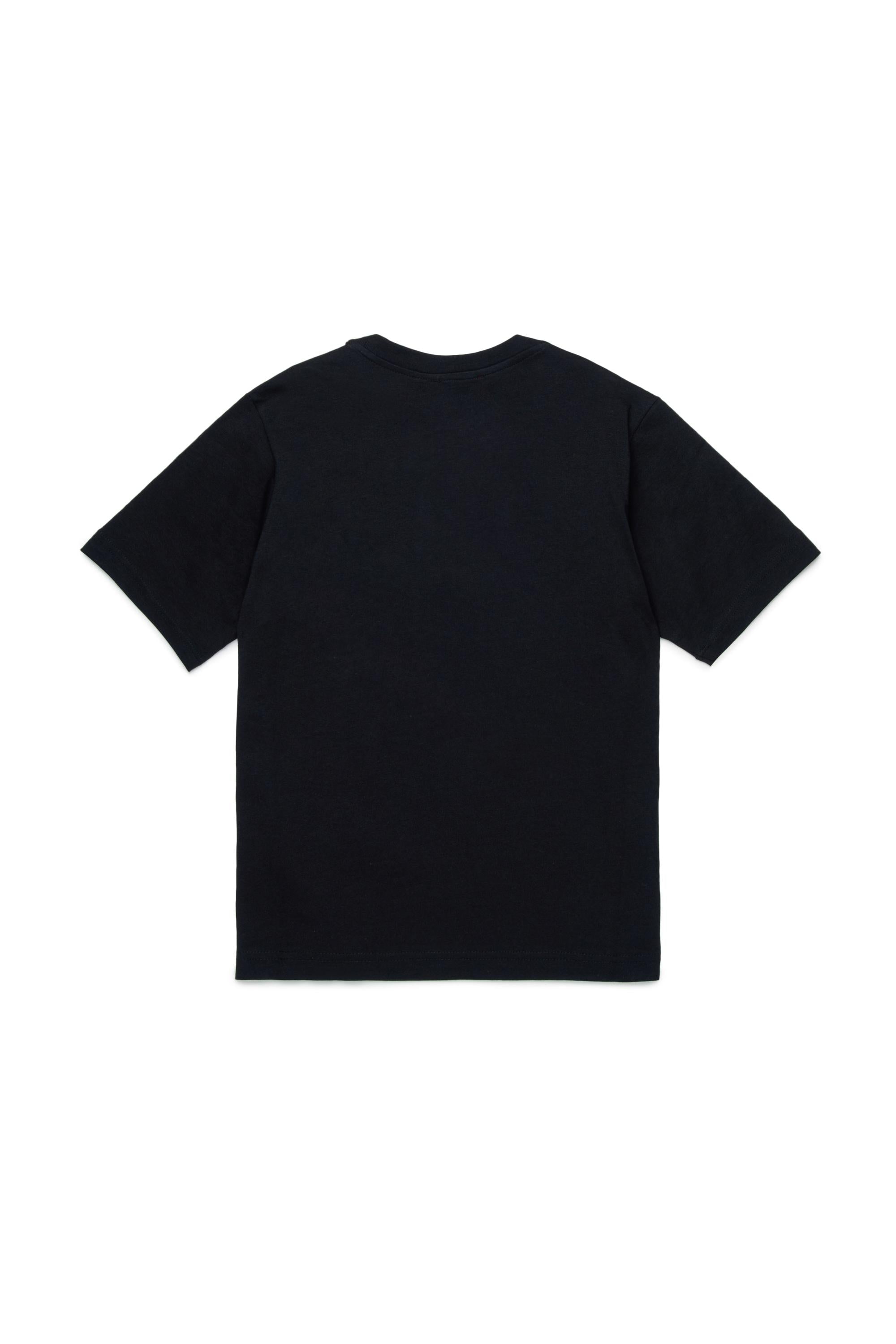Diesel T-shirt manica corta con stampa logo nero J02283-0CATM K900 DIESEL