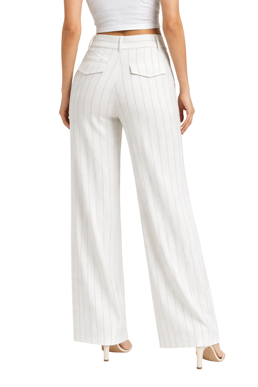 John Richmond pantaloni palazzo con strass bianco latte UWP26161PA OFF-WHITE John RICHMOND