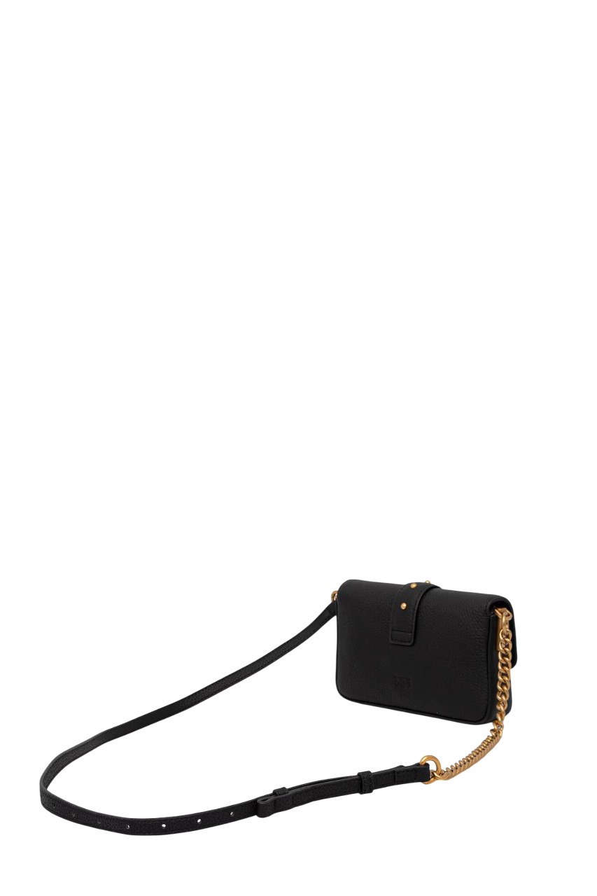 Pinko borsa Love One Slouchy Baby in pelle nero 105353-A2OX Z99Q PINKO