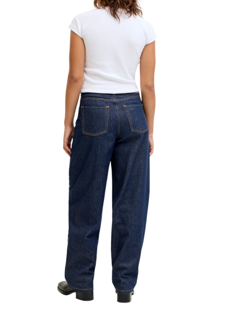 Jjxx jeans donna Fuji Barrel lavaggio blu scuro 12286390 R295 JJXX