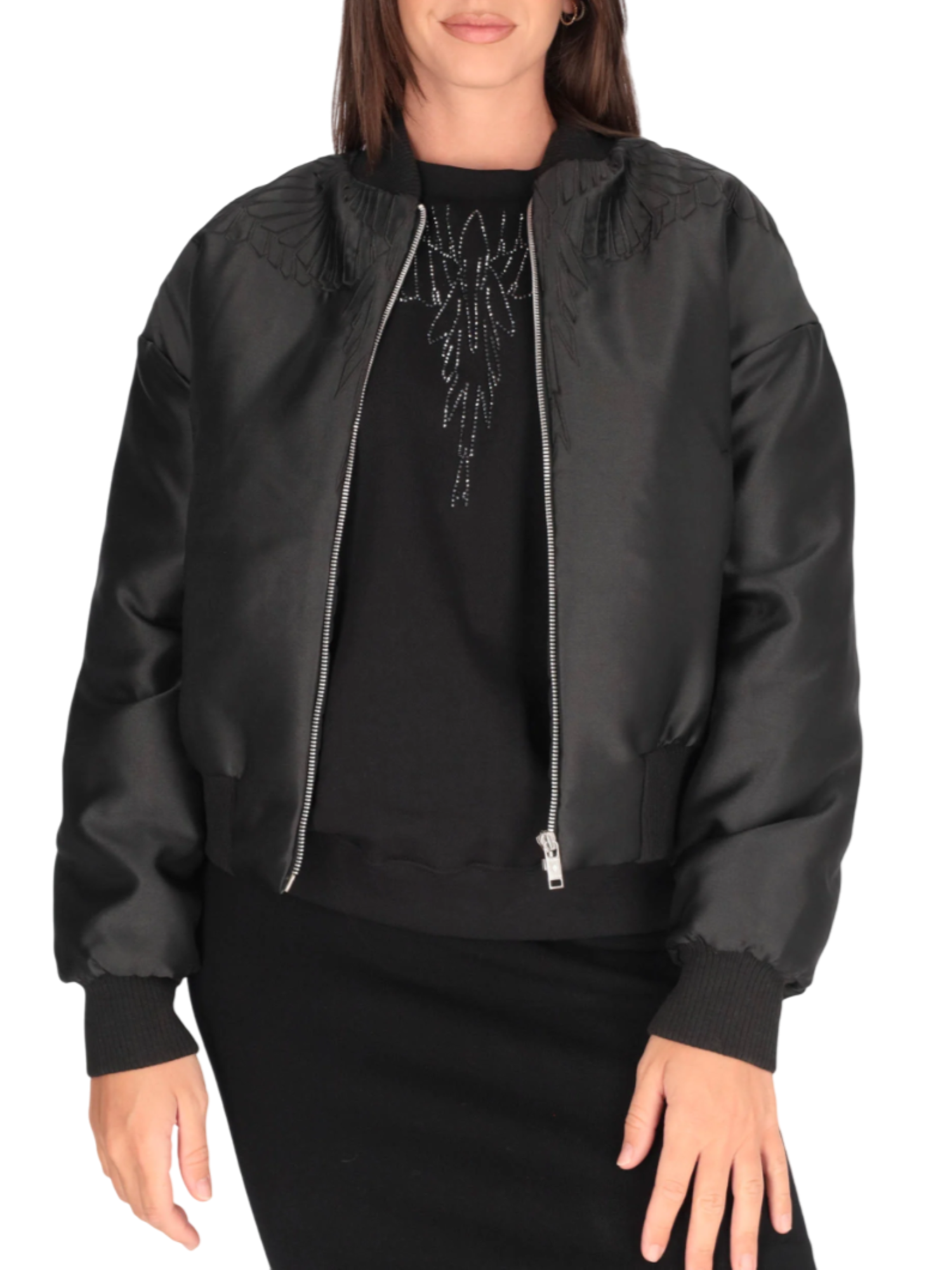 County of Milan giubbino bomber imbottito nero CM30004 NERO COUNTY OF MILAN