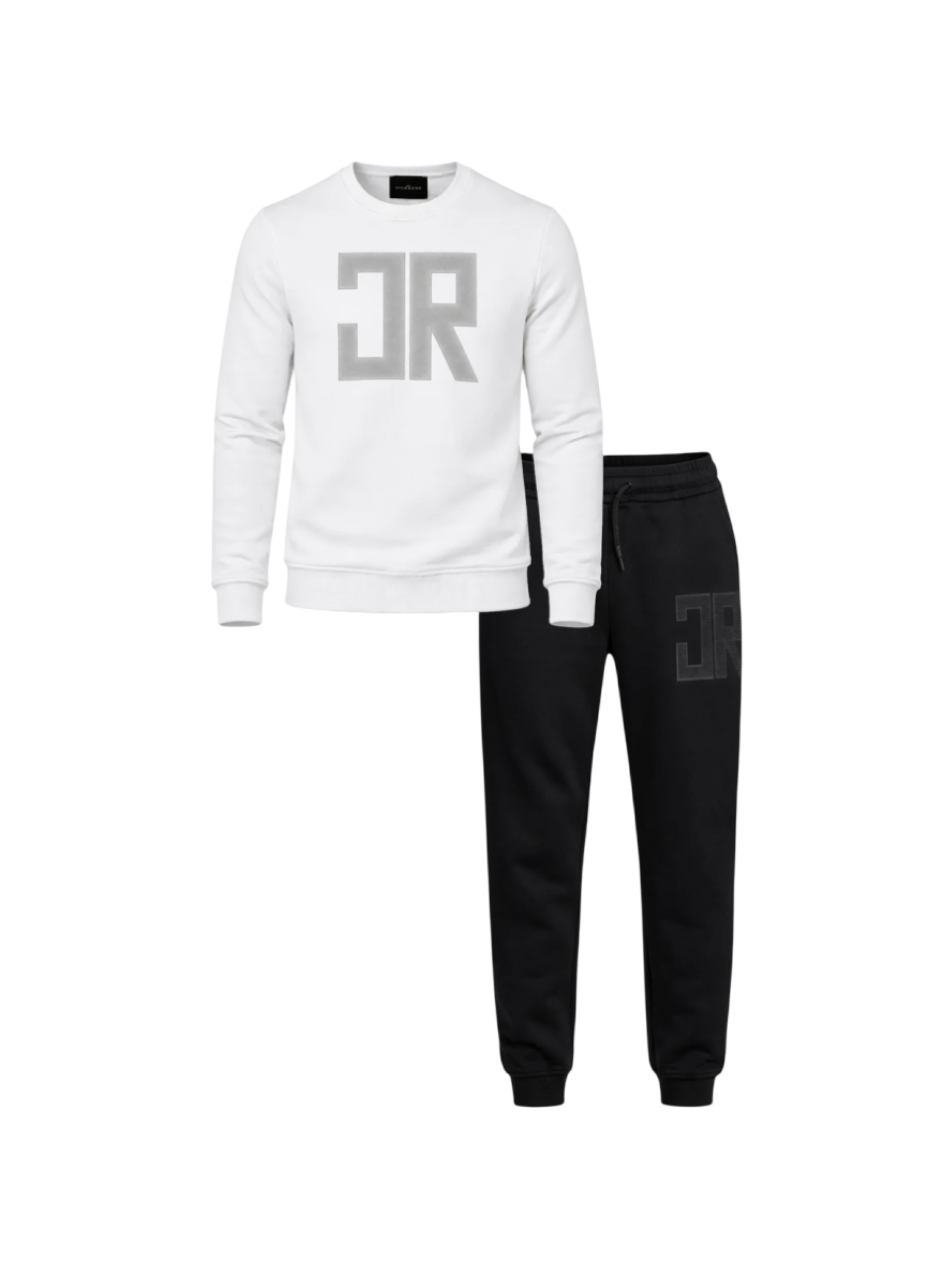 John Richmond completo bambino felpa e pantaloni bianco nero RBP26011CF WHITE-BLACK John RICHMOND