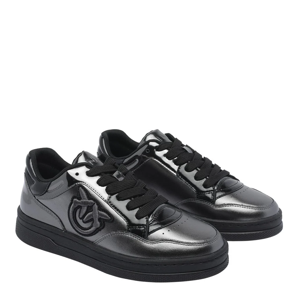 Pinko sneakers Mandy in pelle laminata nero SS0077P049 Z80 PINKO